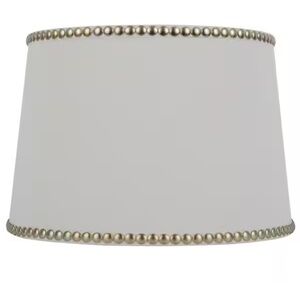HAMPTON BAY MIX AND MATCH CREAM DRUM LAMP SHADES, Set of 2